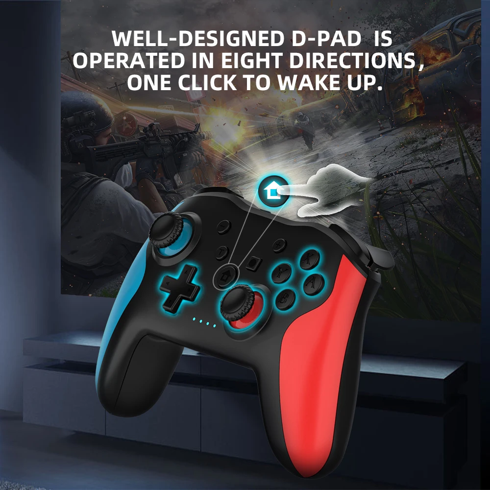TISHRIC Lite Wireless Gamepad Game Controller with BT4.0 Wireless Gamepad for NS Switch Android PC PS3 Only Suppport Steam Game
TISHRIC Lite Wireless Gamepad Game Controller with BT4.0 Wireless Gamepad for NS Switch Android PC PS3 Only Suppport Steam Game