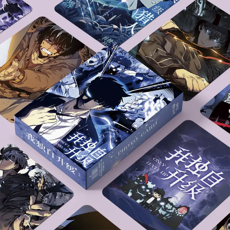55 Pc/set Solo Leveling Manga Laser Lomo Card Album Comic Characters Photocard Fans Collection Cards
55 Pc/set Solo Leveling Manga Laser Lomo Card Album Comic Characters Photocard Fans Collection Cards
