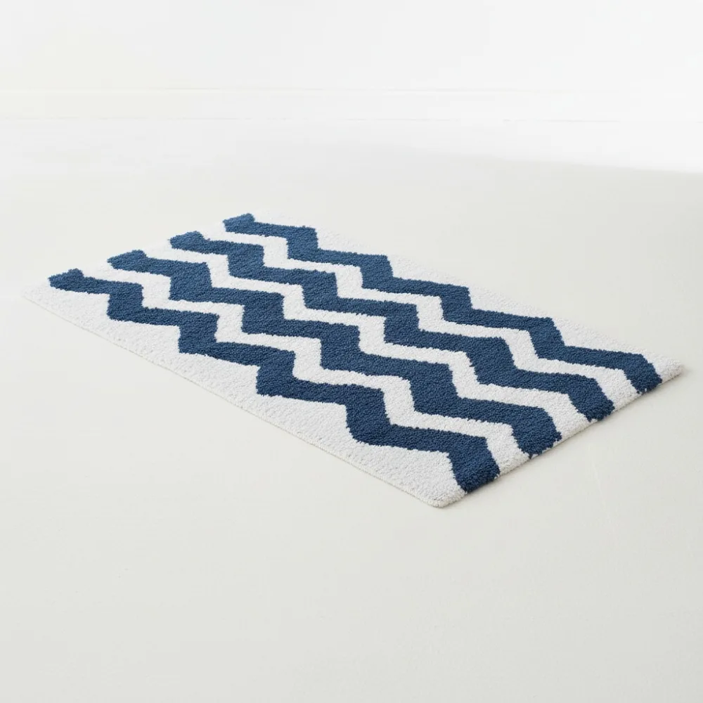 Luxury Nautical Blue Cotton Bath Mats Set of 2, Soft Plush for Spa Bathroom Decor, Machine Washable
Luxury Nautical Blue Cotton Bath Mats Set of 2, Soft Plush for Spa Bathroom Decor, Machine Washable