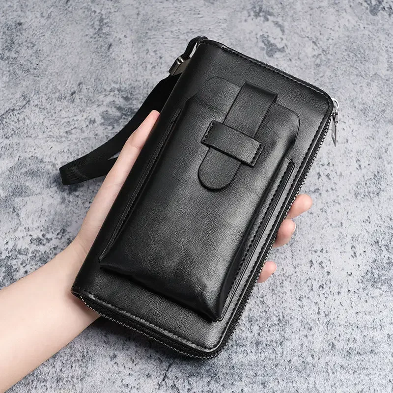 Men's wallet long new wallet multi-card wallet 2-in-1 men's business zipper multi-function mobile phone bag
Men's wallet long new wallet multi-card wallet 2-in-1 men's business zipper multi-function mobile phone bag