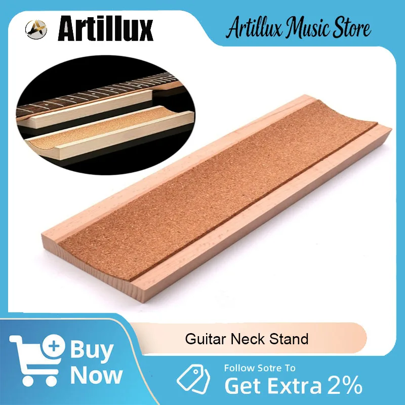 Artilux Wooden Guitar Neck Support Stand Adjustable Height with Antislip Base for Space Saving Storage Guitar Part & Accessories
Artilux Wooden Guitar Neck Support Stand Adjustable Height with Antislip Base for Space Saving Storage Guitar Part & Accessories