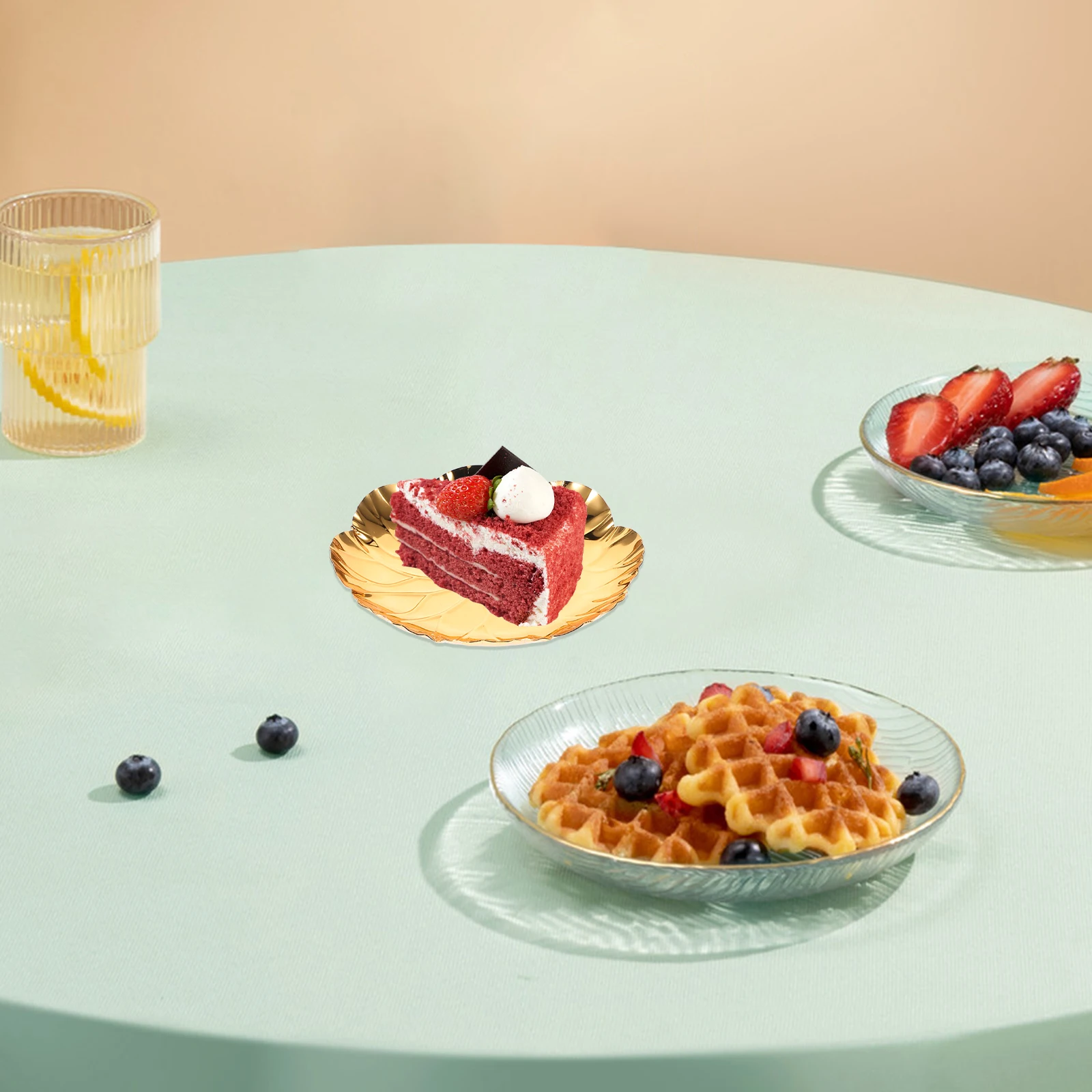 Cake Pan Gold Tray Decorative Plate for Kitchen Mini Serving Plates Tray Jewelry Holder Multifunctional Compact Size
Cake Pan Gold Tray Decorative Plate for Kitchen Mini Serving Plates Tray Jewelry Holder Multifunctional Compact Size