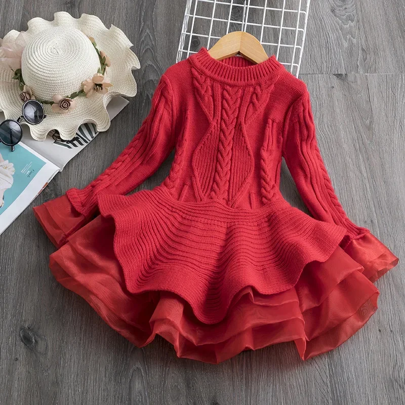 Warm Sweater Dress Girls Knit Dresses Long Sleeve Floral Lace Dress Party Children Knitted Clothing Baby Kids Clothes Cotton
Warm Sweater Dress Girls Knit Dresses Long Sleeve Floral Lace Dress Party Children Knitted Clothing Baby Kids Clothes Cotton