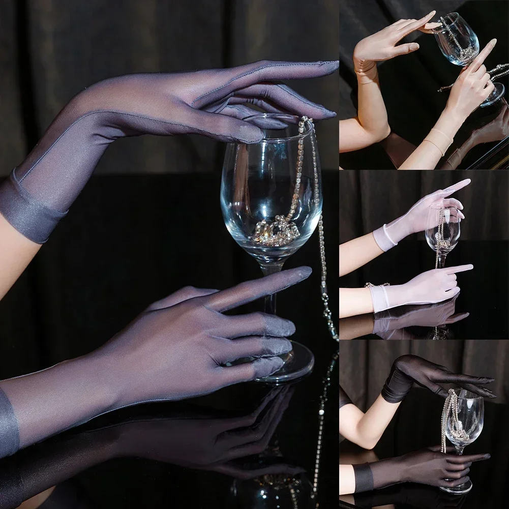 1 Pair Smooth Sheer Transparent Five Finger Gloves See Through Evening Party Mittens Performance Wear High Elastic
1 Pair Smooth Sheer Transparent Five Finger Gloves See Through Evening Party Mittens Performance Wear High Elastic