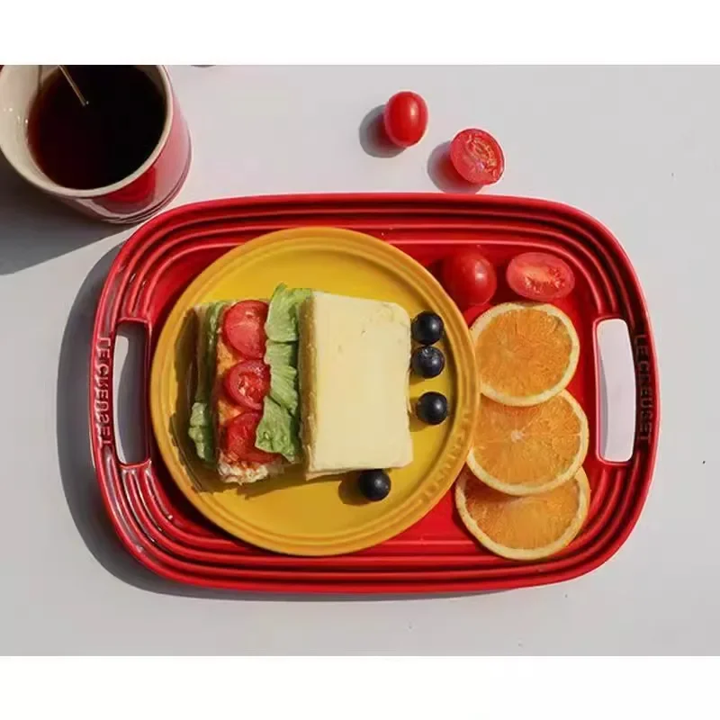 Porcelain Dinner Plates with Handle,Kitchen Deep Plate,Rectangle Underglaze Ceramic Serving Dish,Microwave Dishwasher Safe
Porcelain Dinner Plates with Handle,Kitchen Deep Plate,Rectangle Underglaze Ceramic Serving Dish,Microwave Dishwasher Safe