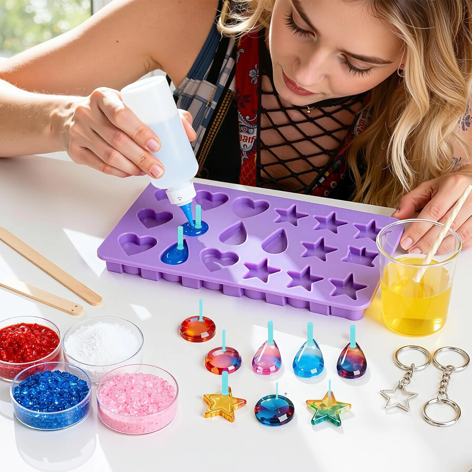 35pcs Resin Hole Maker Set 2-8mm No Drilling Tool for Epoxy UV Resin Jewelry Making DIY Keychain Pet Tag Silicone Mold Tools
35pcs Resin Hole Maker Set 2-8mm No Drilling Tool for Epoxy UV Resin Jewelry Making DIY Keychain Pet Tag Silicone Mold Tools