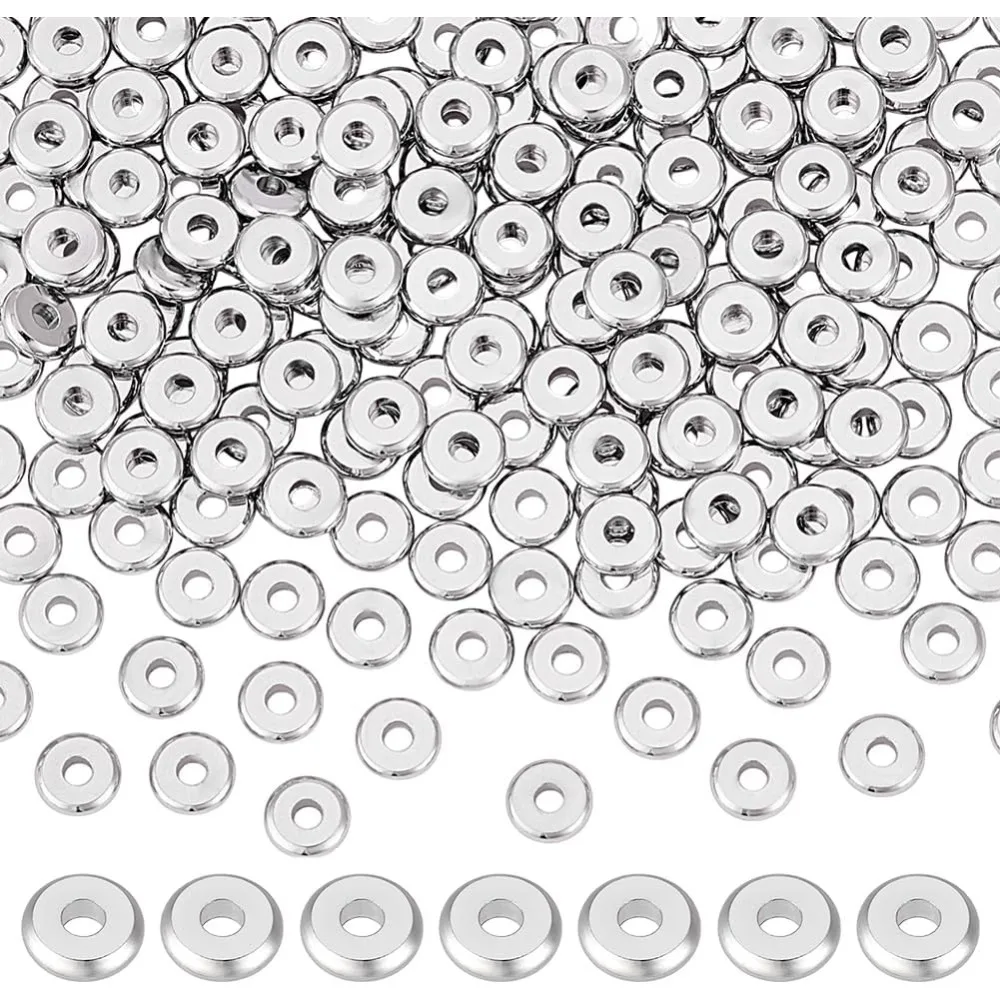 200pcs Flat Spacer Beads 6mm Heshi Beads Brass Disc Beads Loose Beads for Friendship Bracelet Jewellery Making Metal Spacers
200pcs Flat Spacer Beads 6mm Heshi Beads Brass Disc Beads Loose Beads for Friendship Bracelet Jewellery Making Metal Spacers