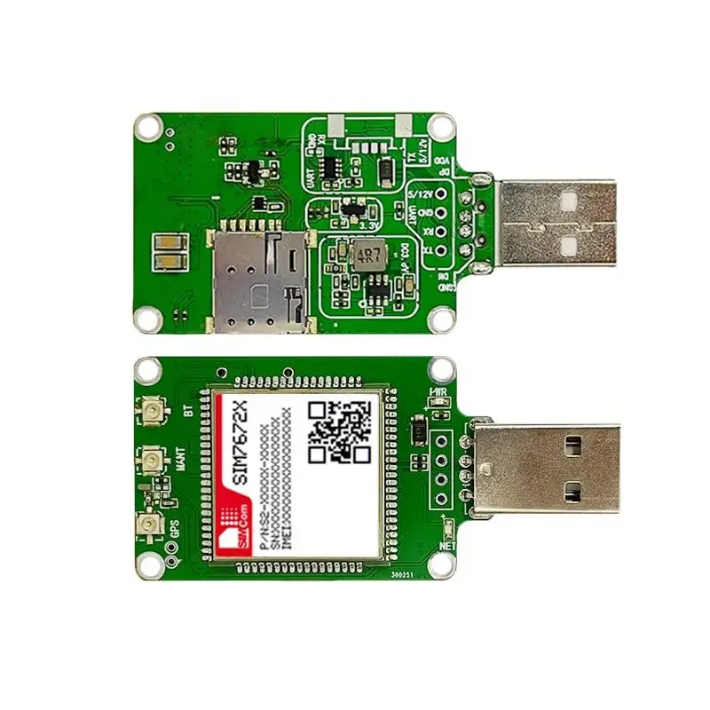 In Stock SIM7672G USB Donlge Global band SIM7672G-MNGV SIMCOM 4G LTE CAT1 Module Support GNSS Modem with external GPS
In Stock SIM7672G USB Donlge Global band SIM7672G-MNGV SIMCOM 4G LTE CAT1 Module Support GNSS Modem with external GPS