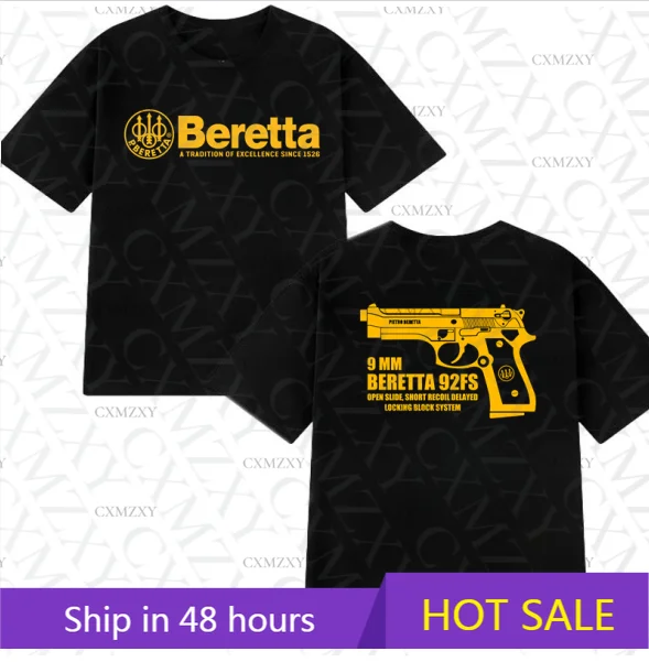 2025 Men T Shirt Casual Berettas Guns Weaponry T-shirt Graphic Summer Sports Short Sleeves 100% Cotton Streetwear S-3XL Cool Tee
2025 Men T Shirt Casual Berettas Guns Weaponry T-shirt Graphic Summer Sports Short Sleeves 100% Cotton Streetwear S-3XL Cool Tee