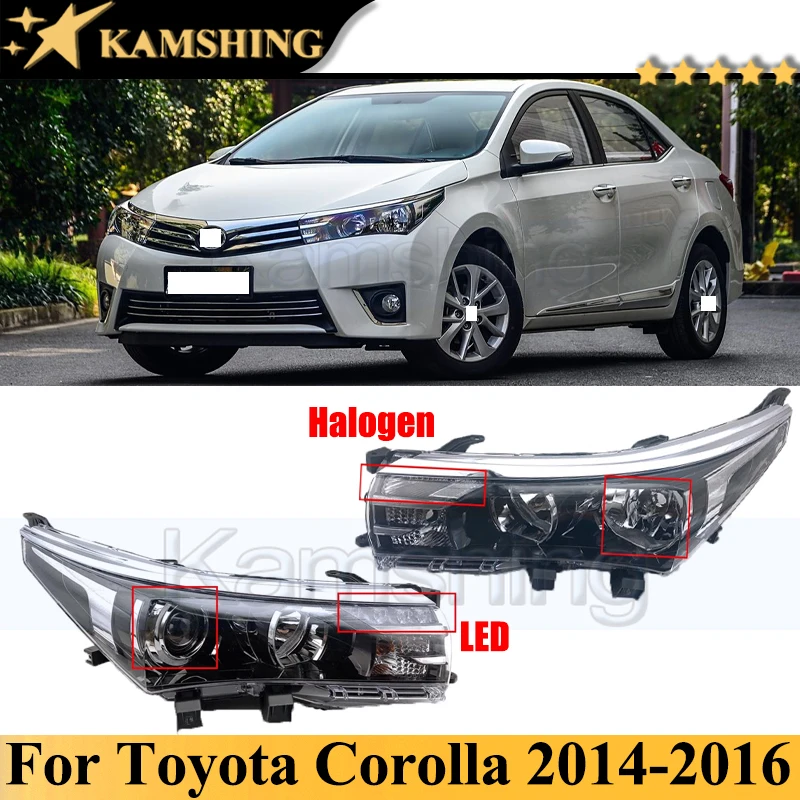 Галогенный или светодиодный передний бампер Kamshing, фара для Toyota Corolla 2014-2016, фара, передний указатель поворота
Галогенный или светодиодный передний бампер Kamshing, фара для Toyota Corolla 2014-2016, фара, передний указатель поворота