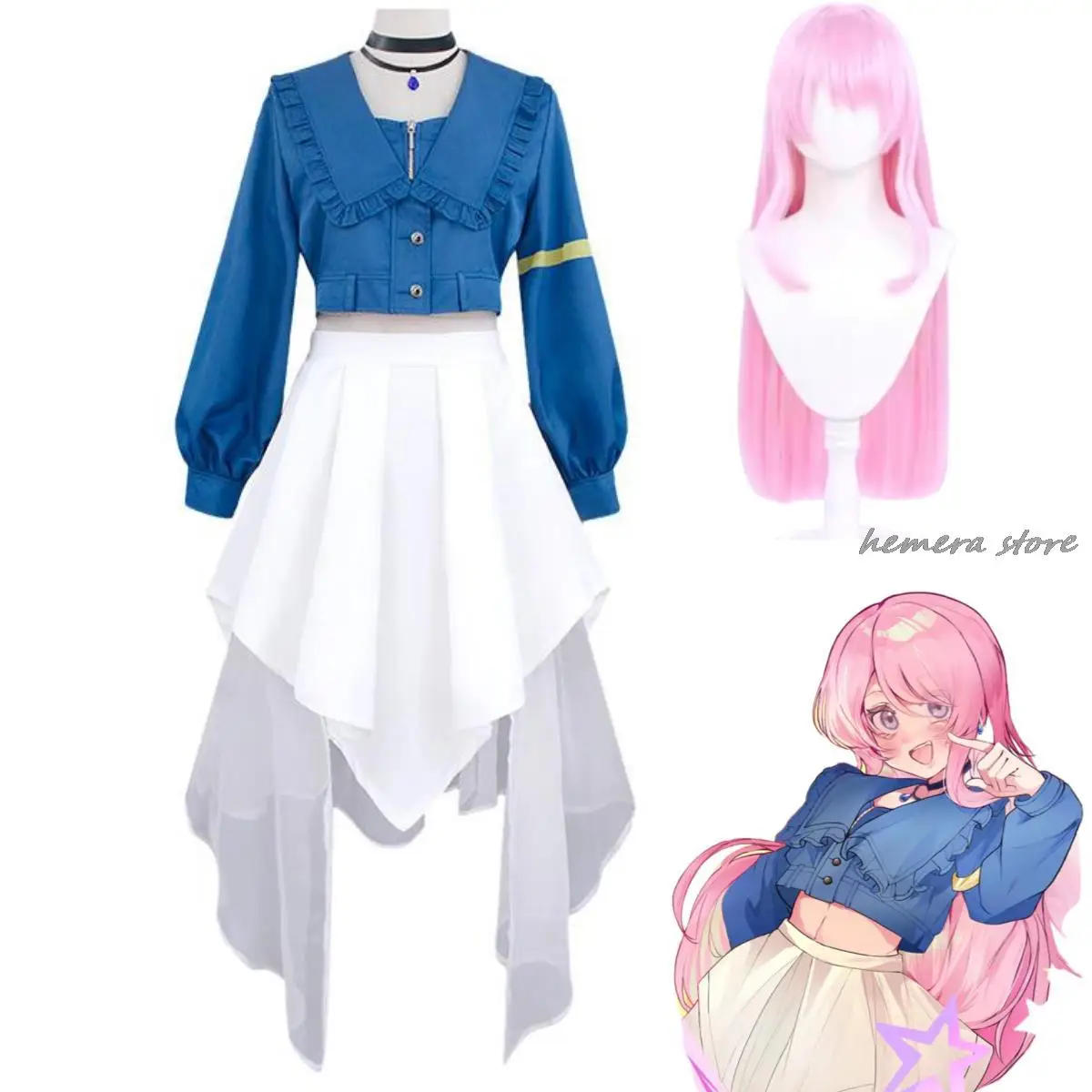 Новейшее аниме BanG Dream! Это МиГО!!!!! Anon Chihaya Косплей Костюм Парик Униформа Марлевая Юбка Женский Сексуальный Кавайный Костюм Партии
Новейшее аниме BanG Dream! Это МиГО!!!!! Anon Chihaya Косплей Костюм Парик Униформа Марлевая Юбка Женский Сексуальный Кавайный Костюм Партии