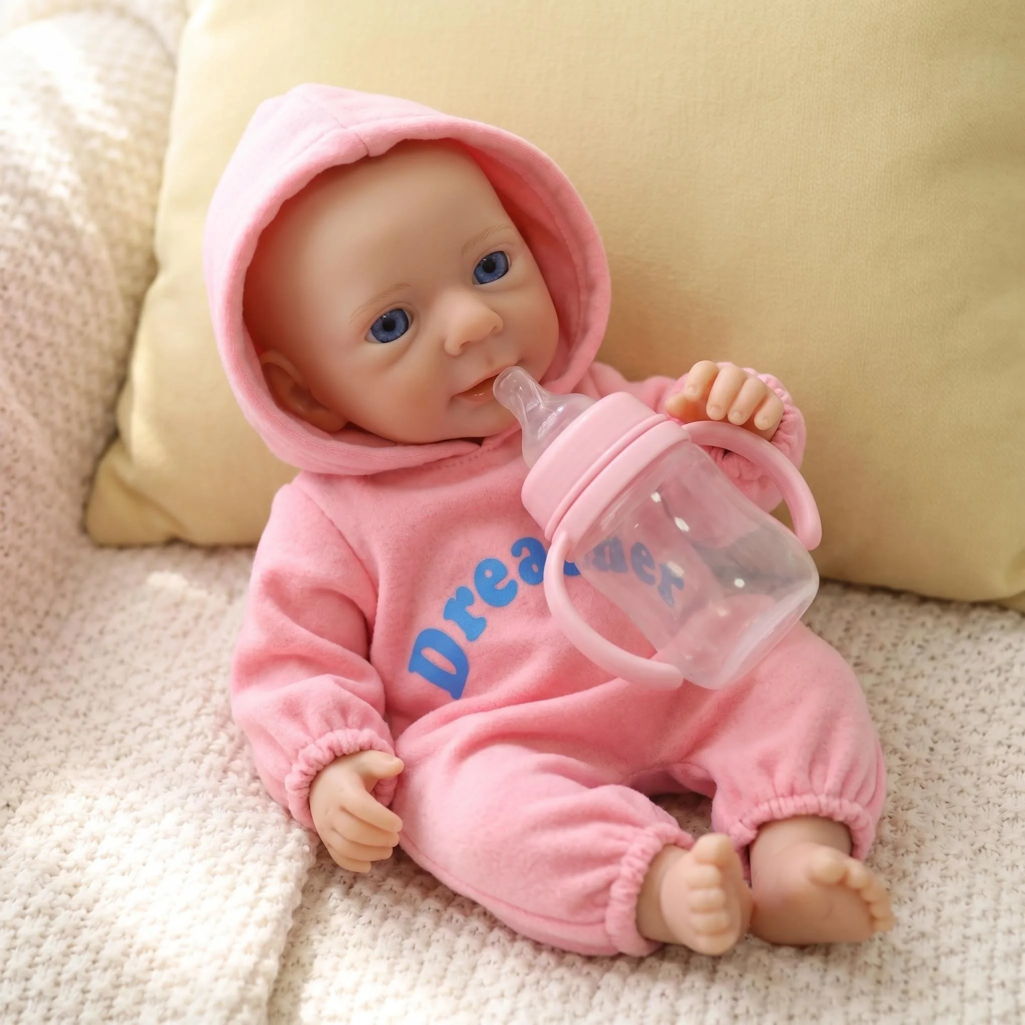 NPK 12inch Felicia Reborn Baby Girl Doll Super Soft Solid Platinum Silicone Flexible Lifelike with Random Pacifier And Bottle
NPK 12inch Felicia Reborn Baby Girl Doll Super Soft Solid Platinum Silicone Flexible Lifelike with Random Pacifier And Bottle