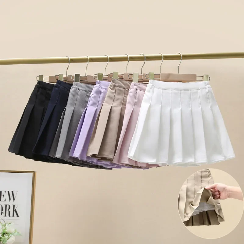 Girls Pleated Skirt with Shorts Panties Children Autumn Solid Wrinkled School Skirt Teens Uniform Kids Baby Clothes Blue
Girls Pleated Skirt with Shorts Panties Children Autumn Solid Wrinkled School Skirt Teens Uniform Kids Baby Clothes Blue