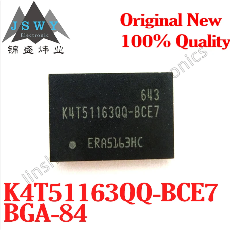 (5/20pcs) K4T51163QQ-BCE7 K4T51163QQ FBGA84 DDR2 DRAM chip. Brand new and original. Fast shipping. 
(5/20pcs) K4T51163QQ-BCE7 K4T51163QQ FBGA84 DDR2 DRAM chip. Brand new and original. Fast shipping.