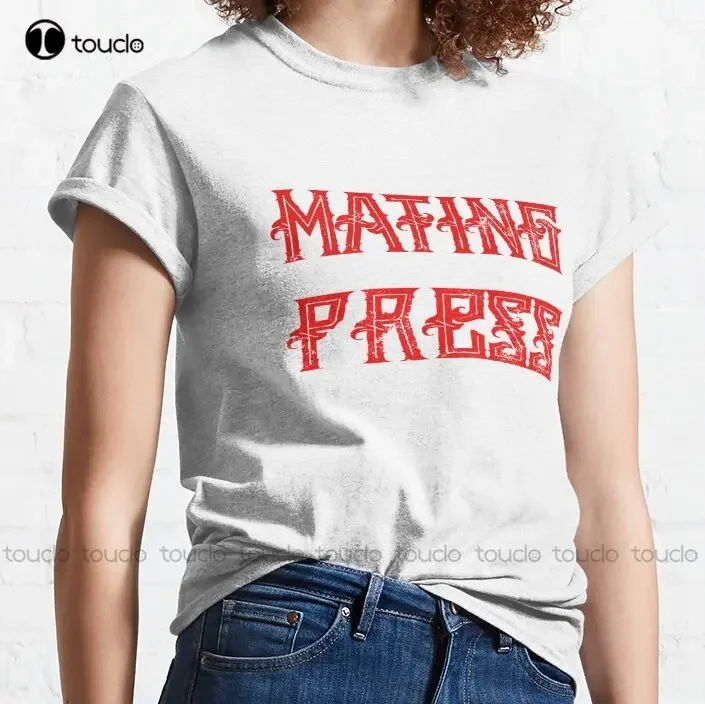 Новая классическая футболка Mating Press 1, пляжные рубашки для женщин, хлопок Xs-5XL, модная забавная уличная футболка унисекс в стиле Харадзюку
Новая классическая футболка Mating Press 1, пляжные рубашки для женщин, хлопок Xs-5XL, модная забавная уличная футболка унисекс в стиле Харадзюку