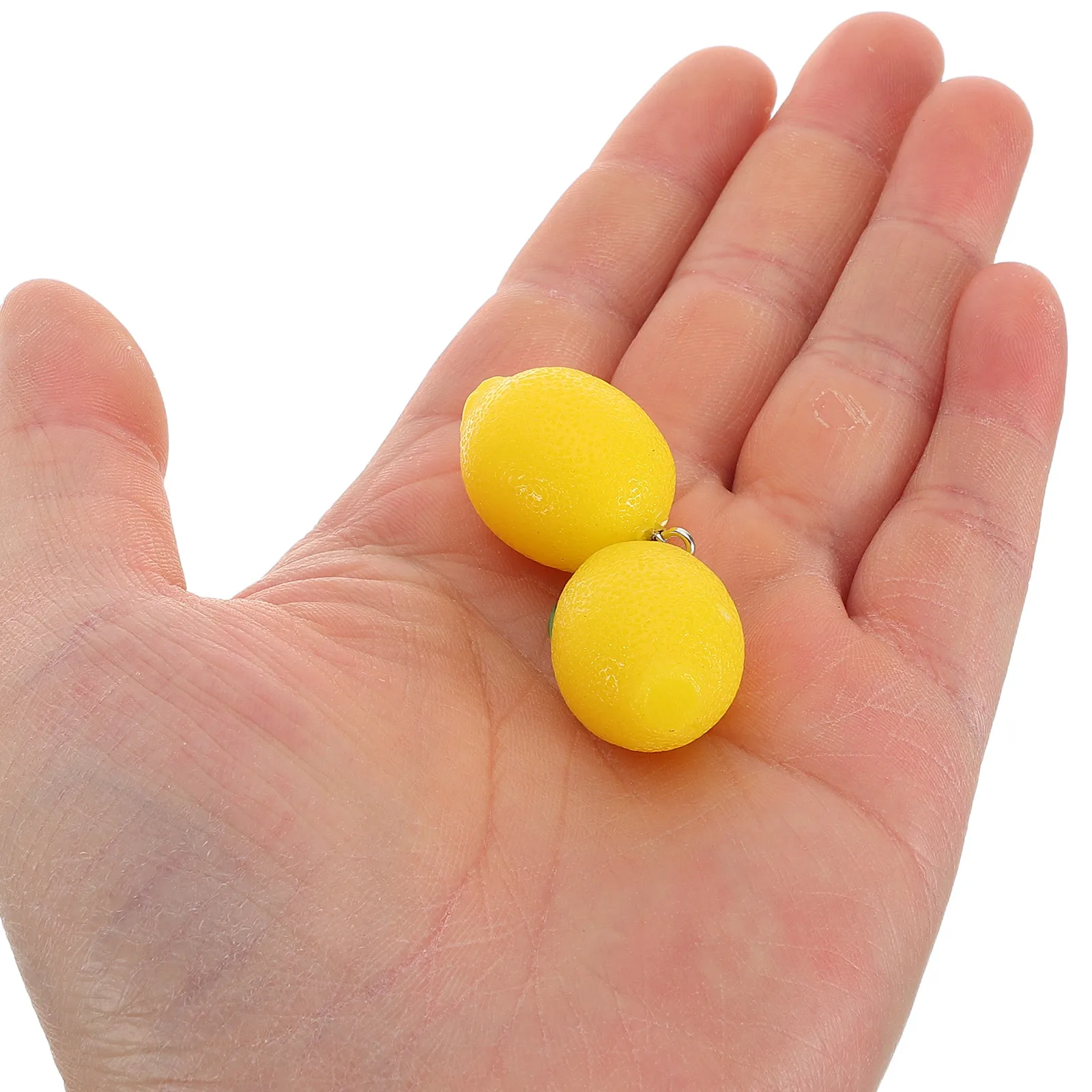 10pcs Realistic Lemon Pendant Charm Keychain Artificial Yellow Fruit Dangle Craft Decor Small Fake Plastic Charms for Bag Car
10pcs Realistic Lemon Pendant Charm Keychain Artificial Yellow Fruit Dangle Craft Decor Small Fake Plastic Charms for Bag Car