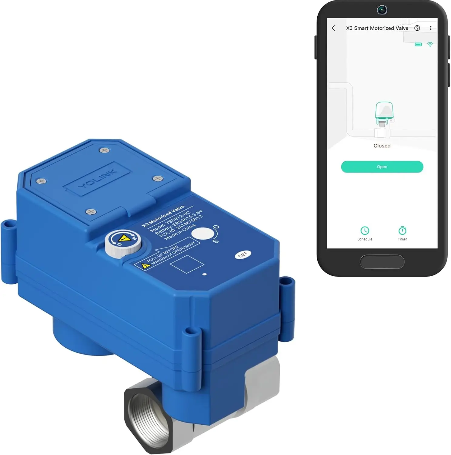 NSF Certified X3 Smart 1/2" Motorized Stainless Steel Ball Valve, LoRa Long-Range, 10-Year Battery, D2D Offline with Leak
NSF Certified X3 Smart 1/2" Motorized Stainless Steel Ball Valve, LoRa Long-Range, 10-Year Battery, D2D Offline with Leak