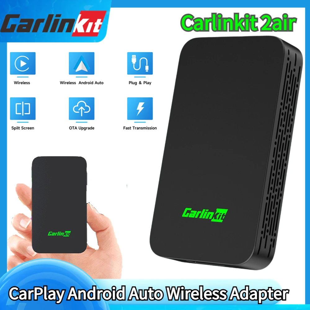 CarlinKit 2air Wireless CarPlay Mini Adapter Wireless Android Auto Dongle Car Play Box for iOS & Android Wifi Auto Connect
CarlinKit 2air Wireless CarPlay Mini Adapter Wireless Android Auto Dongle Car Play Box for iOS & Android Wifi Auto Connect