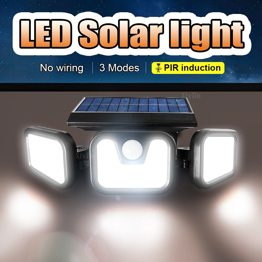 STAARICC Solar Lights Outdoor LED High Brightness Solar Motion Sensor Light 3 Heads 270° Wide Angle Illumination IP65 Waterproof
STAARICC Solar Lights Outdoor LED High Brightness Solar Motion Sensor Light 3 Heads 270° Wide Angle Illumination IP65 Waterproof