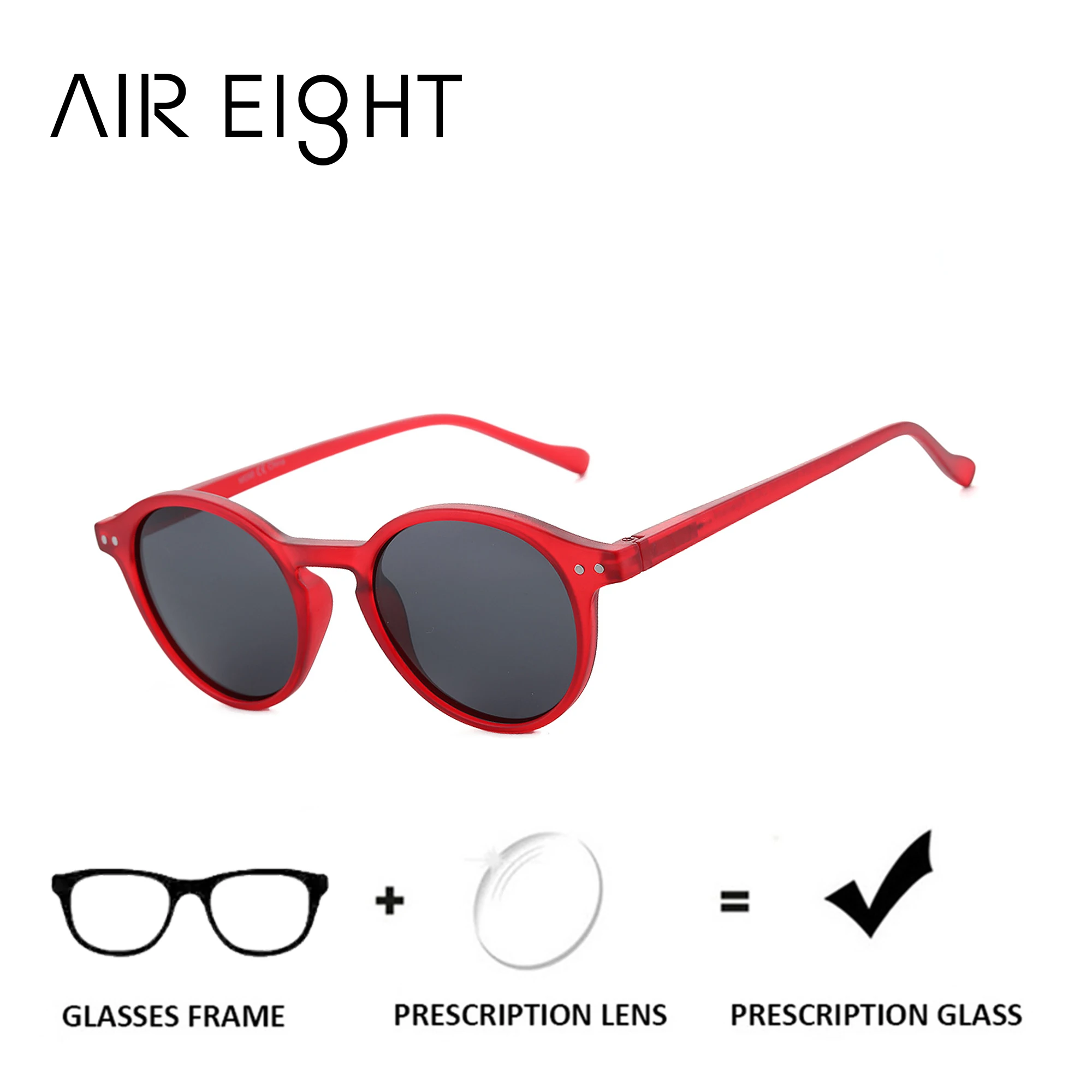 Солнцезащитные очки AIR EIGHT круглой формы с диоптриями для мужчин и женщин, поляризационные мультифокальные линзы для коррекции близорукости, пластиковая оправа
Солнцезащитные очки AIR EIGHT круглой формы с диоптриями для мужчин и женщин, поляризационные мультифокальные линзы для коррекции близорукости, пластиковая оправа