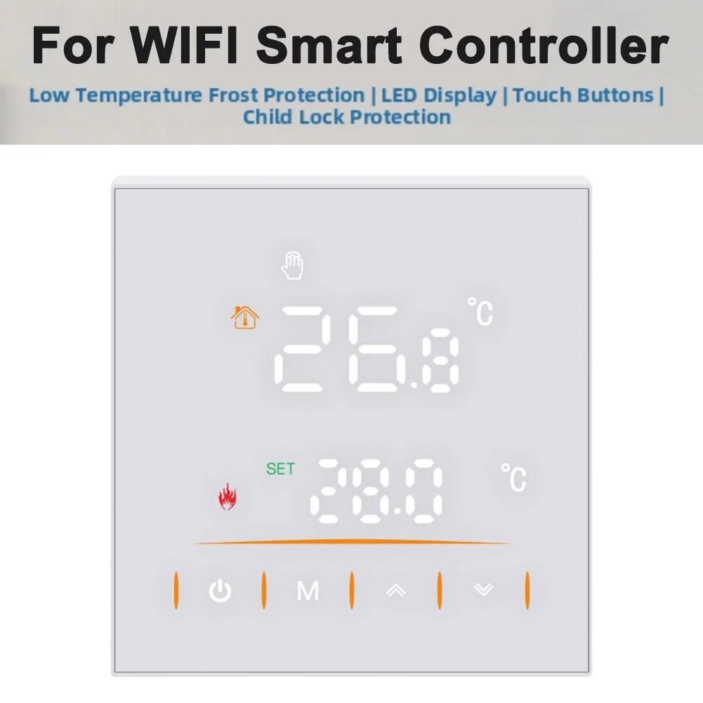 For Tuya Smart LCD WiFi Thermostat, Suitable For Water, Electric, And Gas Boilers, Underfloor Heating, And Humidity Control.
For Tuya Smart LCD WiFi Thermostat, Suitable For Water, Electric, And Gas Boilers, Underfloor Heating, And Humidity Control.