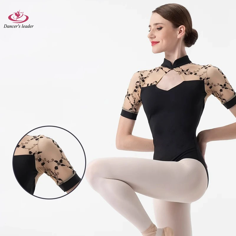 Ballet Costume Leotard for Standing Neck Hollow out 5/4 Sleeve Gymnastics Tights Performance Costume Aerial Yoga Costume
Ballet Costume Leotard for Standing Neck Hollow out 5/4 Sleeve Gymnastics Tights Performance Costume Aerial Yoga Costume