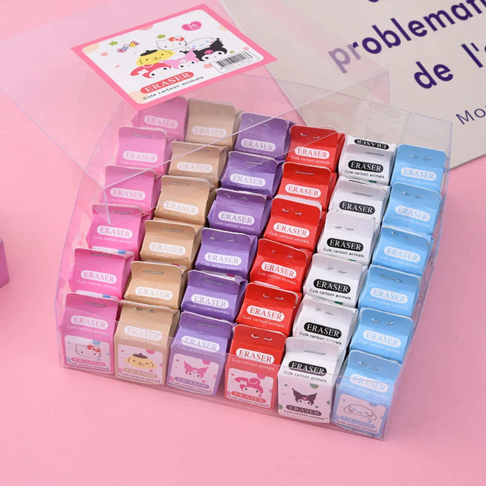 Anime Sanrio Hello Kitty Melody Kuromi Milk Carton Eraser Set Cinnamoroll Pompompurin Student Stationery Eraser School Supplies
Anime Sanrio Hello Kitty Melody Kuromi Milk Carton Eraser Set Cinnamoroll Pompompurin Student Stationery Eraser School Supplies