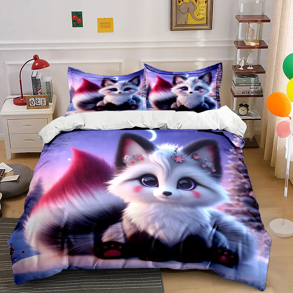 Cute blue-eyed fox in snowy night Printed Duvet Cover Set1 Duvet Cover+2 PillowcaseMulti Size Bedroom Bedding Decor Luxury Gift
Cute blue-eyed fox in snowy night Printed Duvet Cover Set1 Duvet Cover+2 PillowcaseMulti Size Bedroom Bedding Decor Luxury Gift