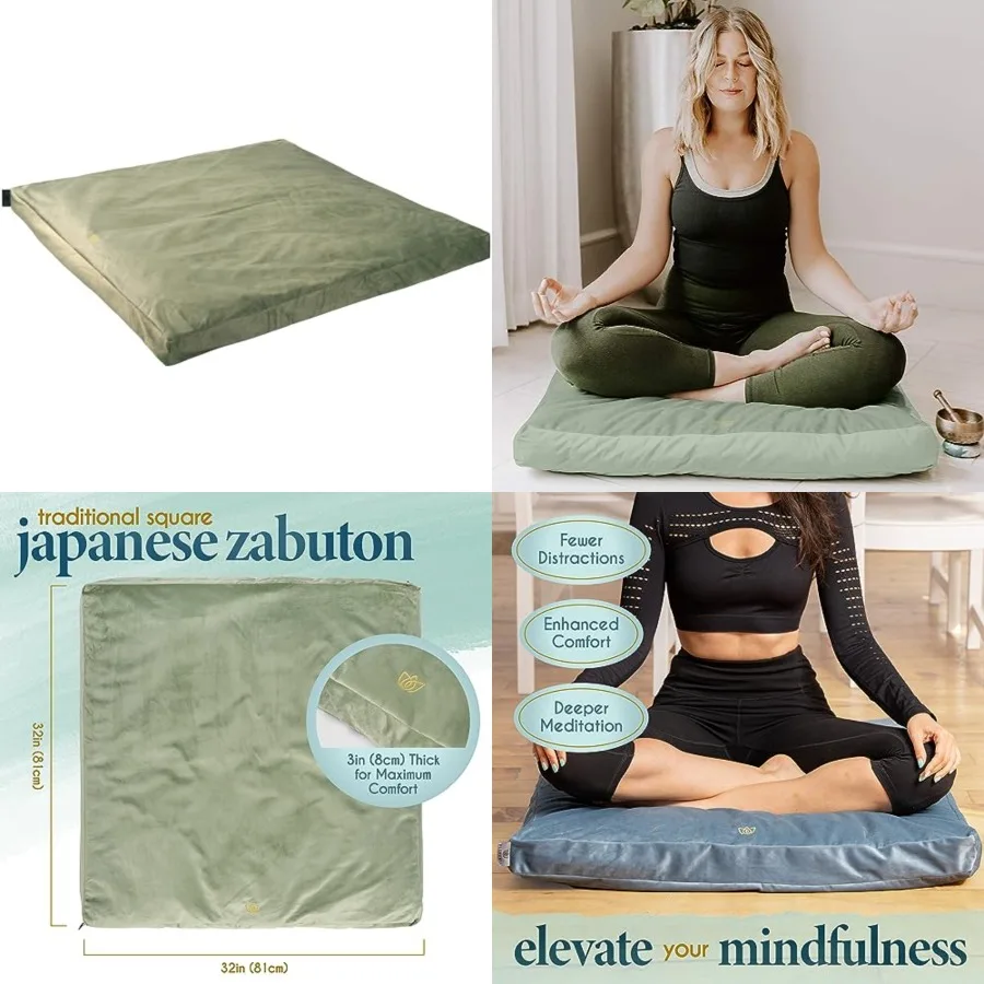 Meditation Mat Zabuton, Velvet Floor Cushions for Sitting, Meditation Cushions and Pillows with 100 Cotton Insert, Yoga Cushion
Meditation Mat Zabuton, Velvet Floor Cushions for Sitting, Meditation Cushions and Pillows with 100 Cotton Insert, Yoga Cushion