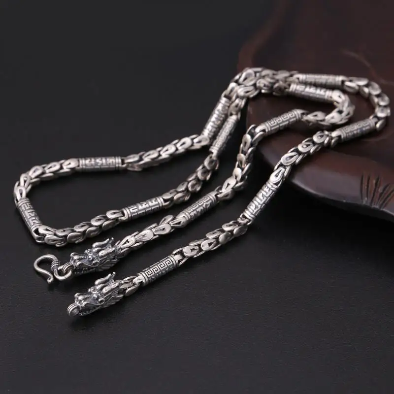 New Domineering Faucet Silver Necklace Men's Retro Style Fashion 6mm Thick Trend Jewelry Accessories
New Domineering Faucet Silver Necklace Men's Retro Style Fashion 6mm Thick Trend Jewelry Accessories