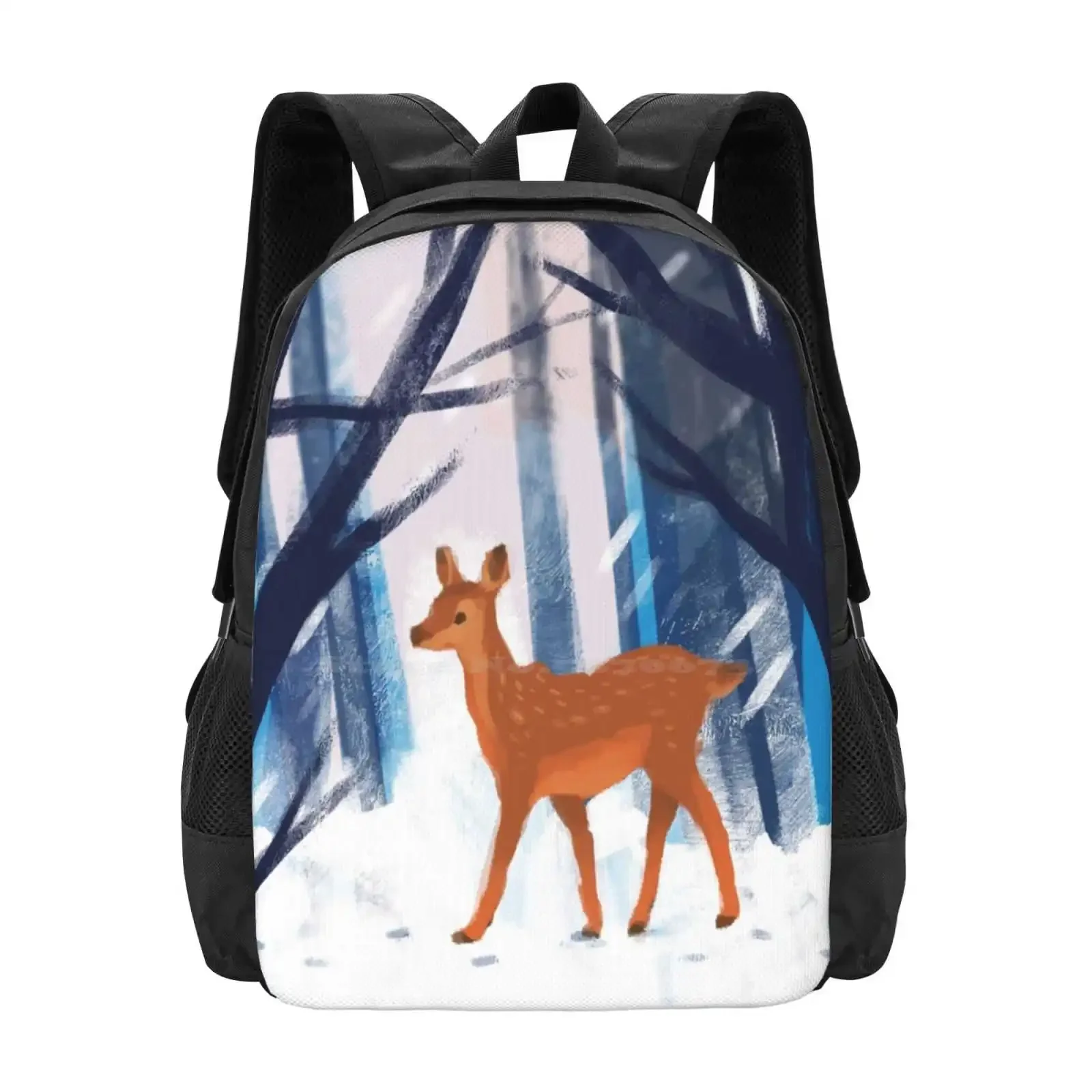 Doe In The Snow Лидер продаж школьный рюкзак модные сумки Doe Animal милый красивый лес зимний теплый синий коричневый белый снежный буряк
Doe In The Snow Лидер продаж школьный рюкзак модные сумки Doe Animal милый красивый лес зимний теплый синий коричневый белый снежный буряк