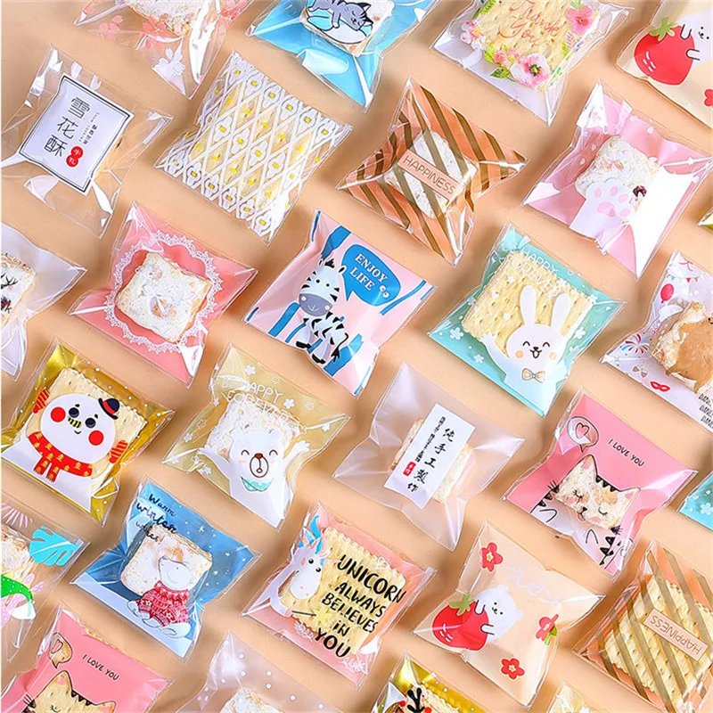 100Pcs 7x7+3cm Small Plastic Cartoon Self-Adhesive Bakery Packaging Cookie Snack Candy Bags Xmas Party Gift
100Pcs 7x7+3cm Small Plastic Cartoon Self-Adhesive Bakery Packaging Cookie Snack Candy Bags Xmas Party Gift