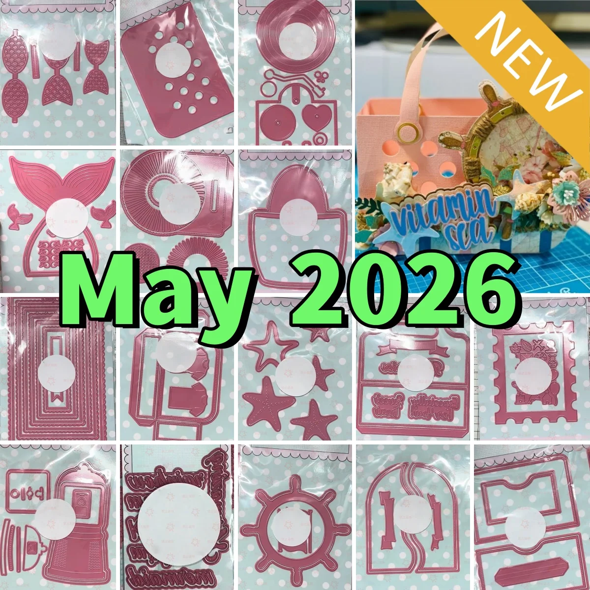 May 2026 New Mermaid Starfish Metal Cutting Dies for DIY Scrapbook Craft Decoration Embossing Template Supplies Greeting Card
May 2026 New Mermaid Starfish Metal Cutting Dies for DIY Scrapbook Craft Decoration Embossing Template Supplies Greeting Card