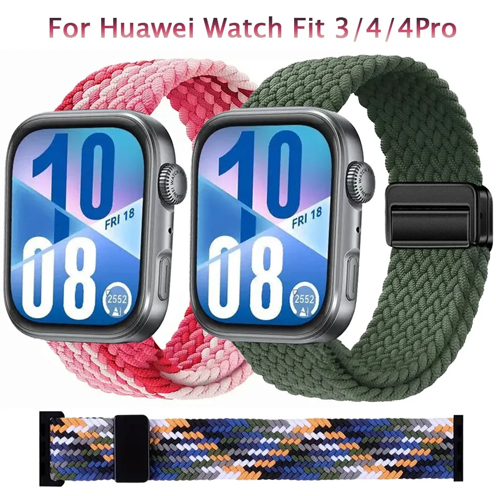 Magnetic Braided Strap for Huawei Watch Fit 4 Pro 3 Nylon Loop Correa Sports Bracelet for Huawei Fit3 Fit4 4Pro Band Accessories
Magnetic Braided Strap for Huawei Watch Fit 4 Pro 3 Nylon Loop Correa Sports Bracelet for Huawei Fit3 Fit4 4Pro Band Accessories