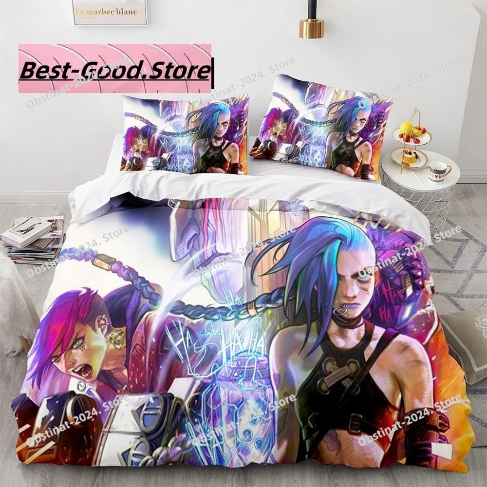 Arcane Anime Game Jinx Bedding Set Bedding Set Cute Quilt Cover Bed Cover With Pillowcase Twin Single Queen King Size Boys Adult
Arcane Anime Game Jinx Bedding Set Bedding Set Cute Quilt Cover Bed Cover With Pillowcase Twin Single Queen King Size Boys Adult