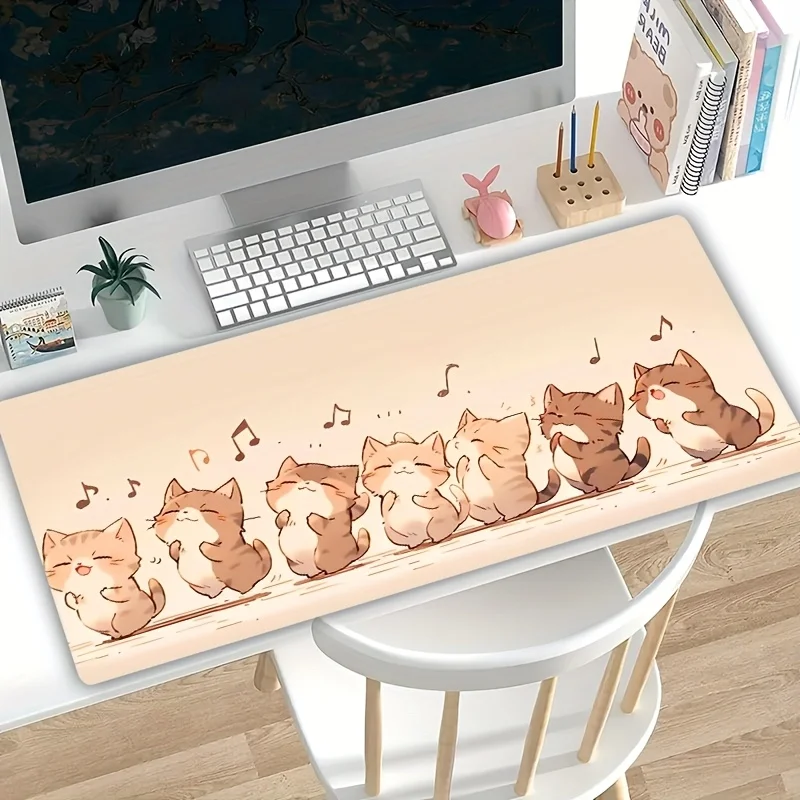Music-Loving Cat Theme Mouse Pad Large Rubber Non-slip PC Desk Accessories Mousepad for Office and Gamer Keyboard Mats Decor Mat
Music-Loving Cat Theme Mouse Pad Large Rubber Non-slip PC Desk Accessories Mousepad for Office and Gamer Keyboard Mats Decor Mat
