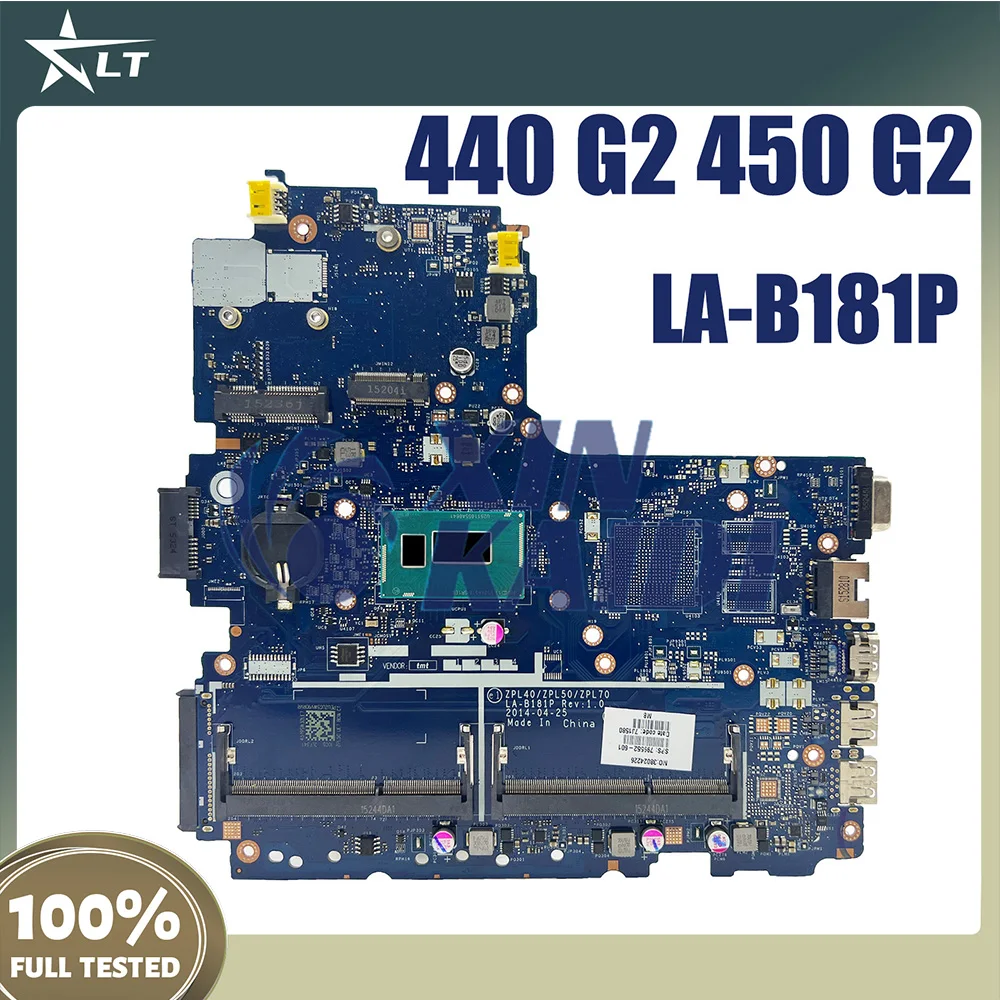 For HP Probook 440 450 G2 Motherboard ZPL40/ZPL50/ZPL70 LA-B181P UMA I3 I5 4th/5th CPU 799552-601 Laptop Mainboard Test ProBook
For HP Probook 440 450 G2 Motherboard ZPL40/ZPL50/ZPL70 LA-B181P UMA I3 I5 4th/5th CPU 799552-601 Laptop Mainboard Test ProBook
