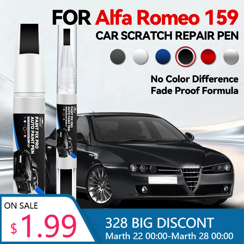 Ремонтный карандаш для краски Alfa Romeo 159 (1996-2025), средство для удаления царапин, аксессуары для авто, черный, для самостоятельного использования
Ремонтный карандаш для краски Alfa Romeo 159 (1996-2025), средство для удаления царапин, аксессуары для авто, черный, для самостоятельного использования