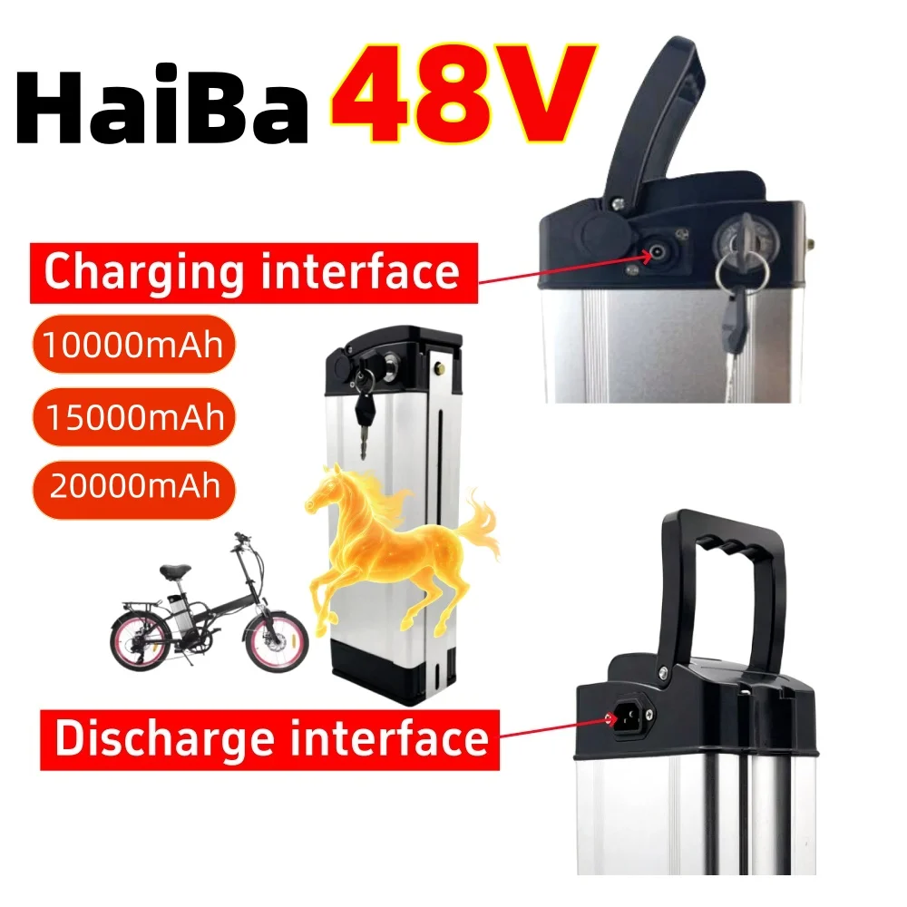 48V 10/15/20Ah HaiBa Li-ion Battery Pack Rechargeable Electric Bicycle E-Scooter Replacement Battery with Charger
48V 10/15/20Ah HaiBa Li-ion Battery Pack Rechargeable Electric Bicycle E-Scooter Replacement Battery with Charger