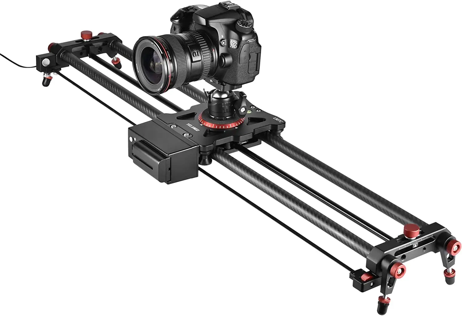 Motorized Camera Slider, 31"/80cm Wireless Control Carbon Fiber Dolly Rail Camera Slider Supports Video Mode
Motorized Camera Slider, 31"/80cm Wireless Control Carbon Fiber Dolly Rail Camera Slider Supports Video Mode