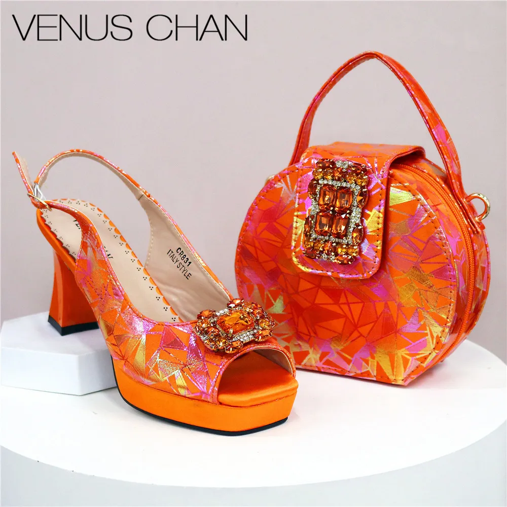 2025 Square Head High Heels Coffee Color Rhinestones Women Shoes for Party Italian Fashion Design Shoes and Bags Matching Set
2025 Square Head High Heels Coffee Color Rhinestones Women Shoes for Party Italian Fashion Design Shoes and Bags Matching Set