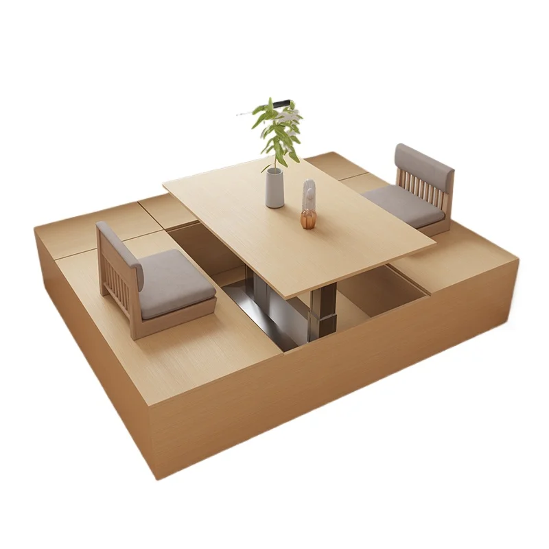 Small room multi-function bed storage tatami bed with lifting table single and double motor remote control
Small room multi-function bed storage tatami bed with lifting table single and double motor remote control