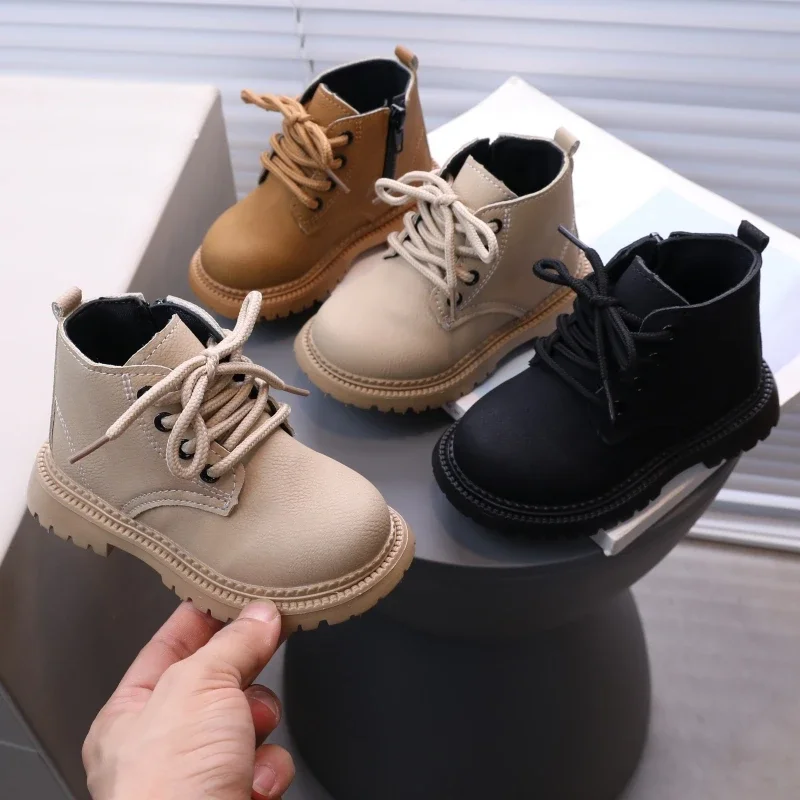 Children Short Boots Spring Autumn Boys Fashion Solid British Boots Girls Fashion Warm Short Boot Baby PU Leather Shoes
Children Short Boots Spring Autumn Boys Fashion Solid British Boots Girls Fashion Warm Short Boot Baby PU Leather Shoes