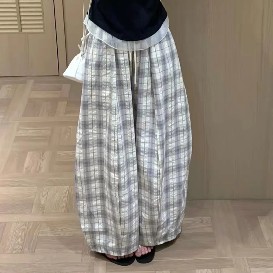 plus Size Women's Casual Plaid Harajuku Pants Wide Leg Knife Trousers Comfortable Loose Fit Summer New Style Commute Fas...
plus Size Women's Casual Plaid Harajuku Pants Wide Leg Knife Trousers Comfortable Loose Fit Summer New Style Commute Fas...