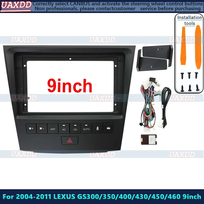 2 din 9 inch Car Frame Fascia MP5 Adapter For Lexus GS GS300 350 400 430 450H 460 2004-2011 Android Dash Fitting Panel Kit cable
2 din 9 inch Car Frame Fascia MP5 Adapter For Lexus GS GS300 350 400 430 450H 460 2004-2011 Android Dash Fitting Panel Kit cable
