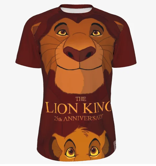 short-sleeved 3D printed children's Disco Lion King Simba print quick-drying T-shirts for girls and boys family matching outfits
short-sleeved 3D printed children's Disco Lion King Simba print quick-drying T-shirts for girls and boys family matching outfits