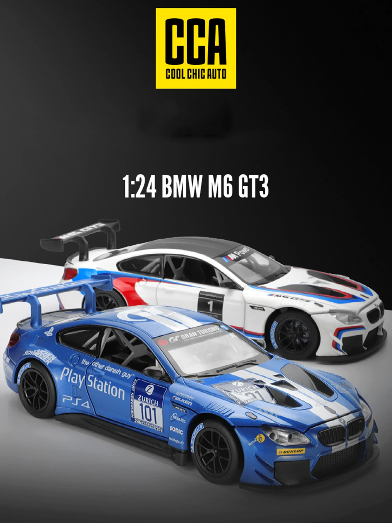 CCA 1:24 имитация цинкового сплава BMW M6 GT3, модель автомобиля, статическое украшение, металлический коллекционный подарочный автомобиль
CCA 1:24 имитация цинкового сплава BMW M6 GT3, модель автомобиля, статическое украшение, металлический коллекционный подарочный автомобиль