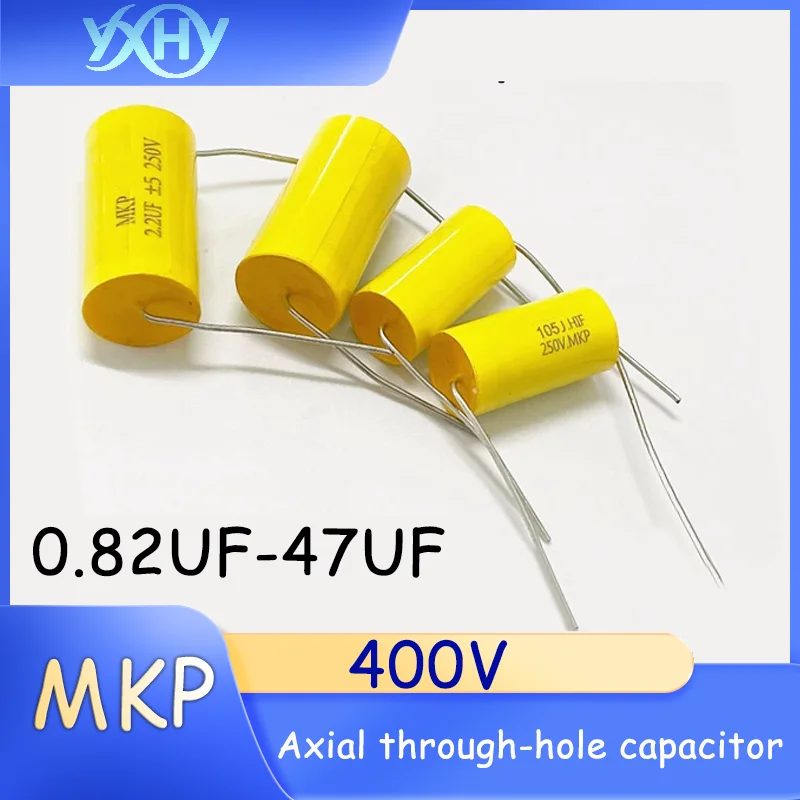 1PCS MKP Yellow Round Non-polarized Capacitor 400V/1/2.2/3.3/4.7/10/20/33/47UF Axial Lead
1PCS MKP Yellow Round Non-polarized Capacitor 400V/1/2.2/3.3/4.7/10/20/33/47UF Axial Lead