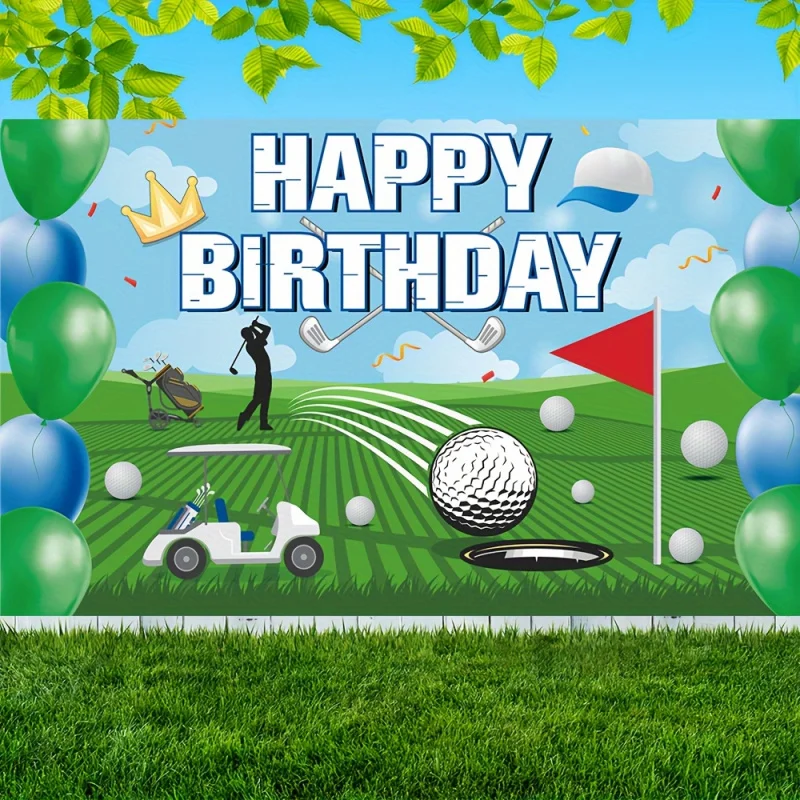 VIKAMA Golf Happy Birthday Backdrop, Golf Course Balloon Party Banner, Golf Themed Birthday Decor For Men Boys Photo Booth
VIKAMA Golf Happy Birthday Backdrop, Golf Course Balloon Party Banner, Golf Themed Birthday Decor For Men Boys Photo Booth