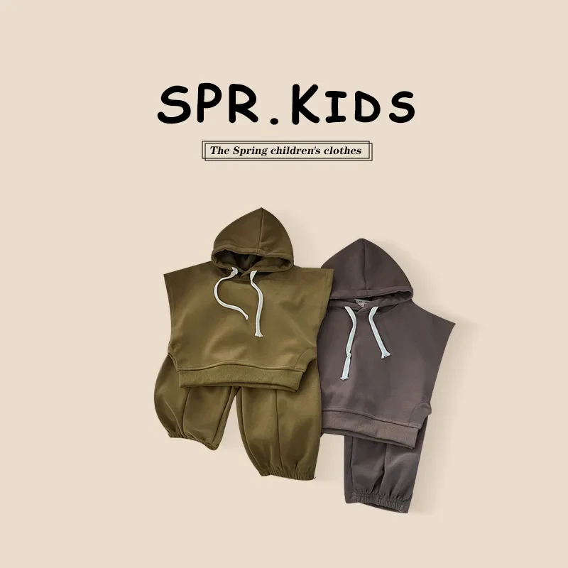 Children Clothing Set 2024 New Spring and Autumn Korean Style Boys Hooded Hoodie Solid Color Casual Pants Two Piece Set
Children Clothing Set 2024 New Spring and Autumn Korean Style Boys Hooded Hoodie Solid Color Casual Pants Two Piece Set